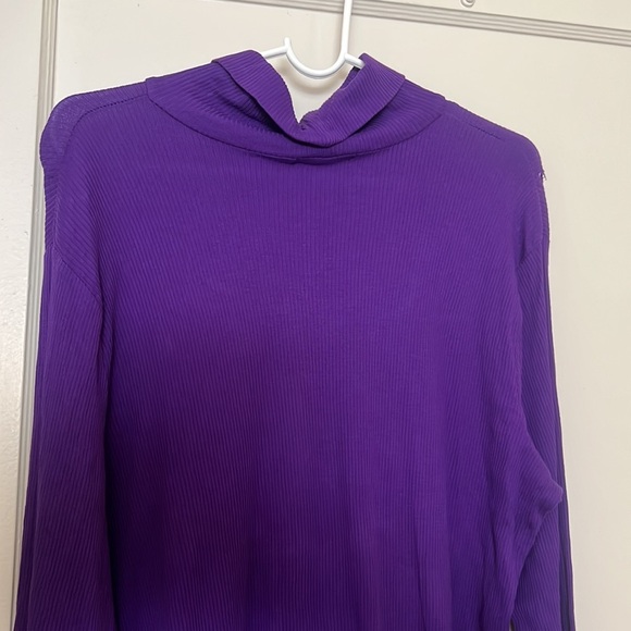 NWT Lauren Ralph Lauren purple long sleeve size: 1X - Picture 6 of 10